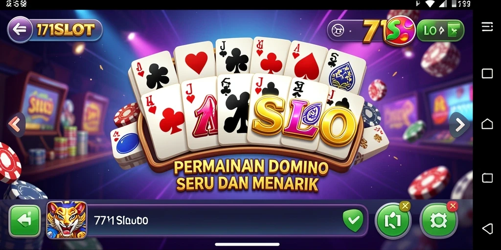 Tampilan permainan domino yang seru dan interaktif pada 171SLOT.