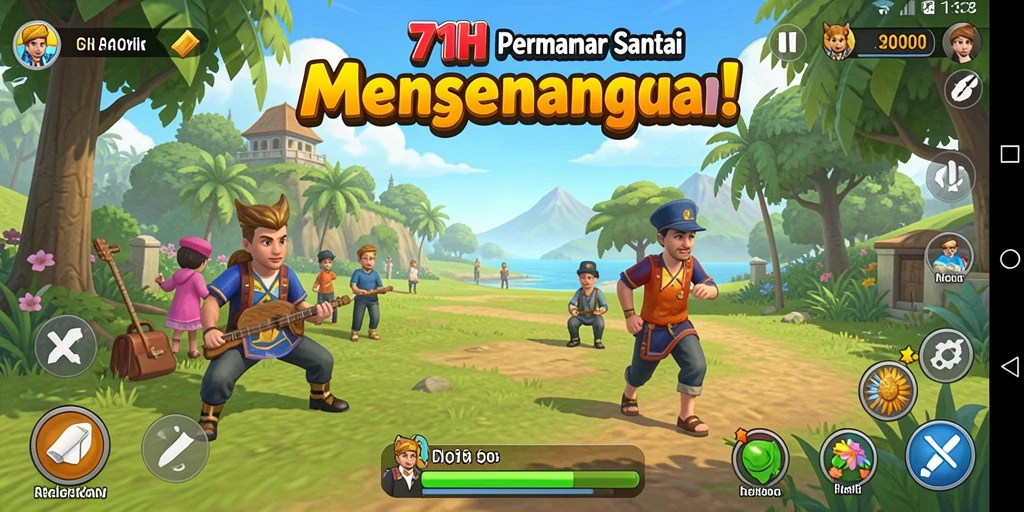 Tampilan gameplay 71H yang menarik dan menawan.