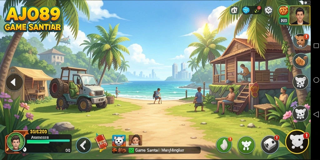 Tampilan gameplay AJO89 yang menarik dan penuh warna.