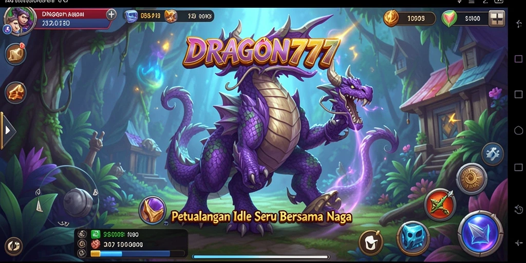 Tampilan gameplay seru dan visual naga yang memukau.