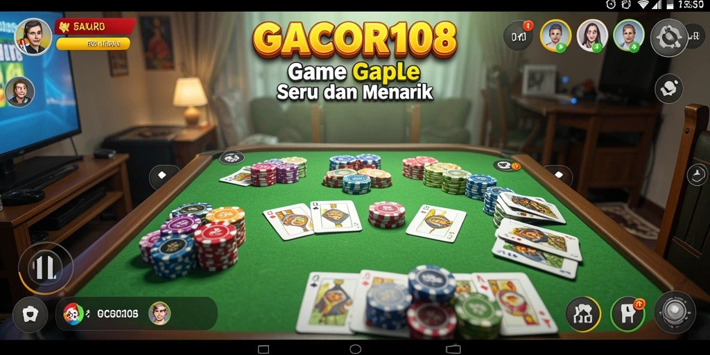 Tampilan gameplay Gaple yang menarik dan interaktif di GACOR108.