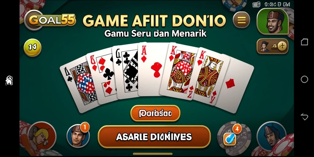 Tampilan gameplay seru di GOAL55 dengan teman-teman.