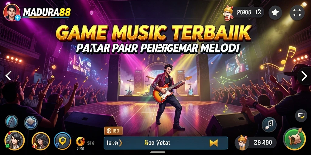 Gameplay <strong>MADURA88</strong> menunjukkan interaksi pengguna dengan musik yang menyenangkan.