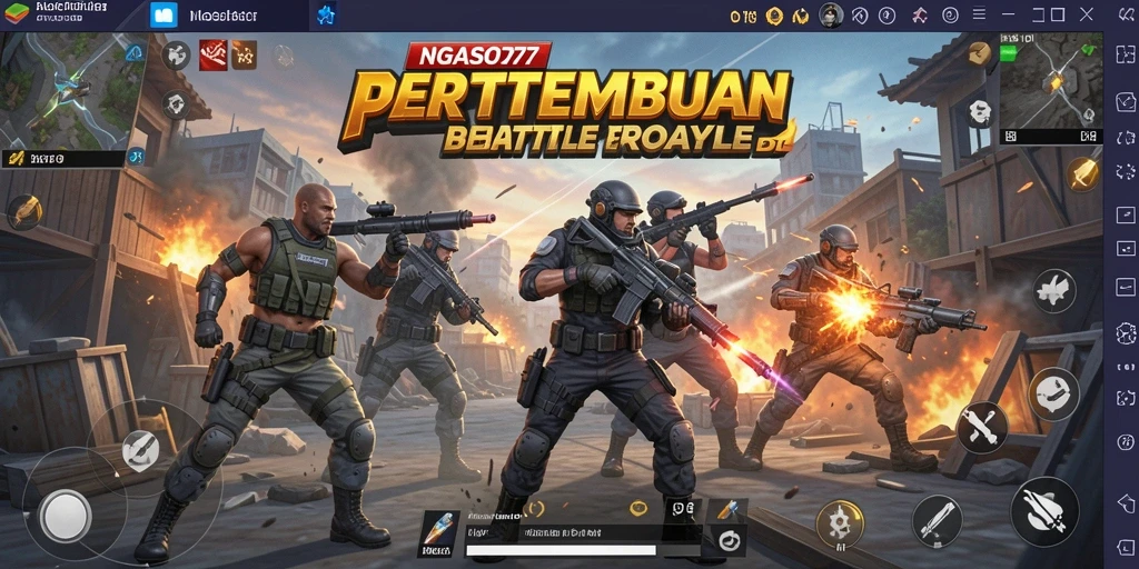 Gameplay intens di medan pertempuran NGASO77.