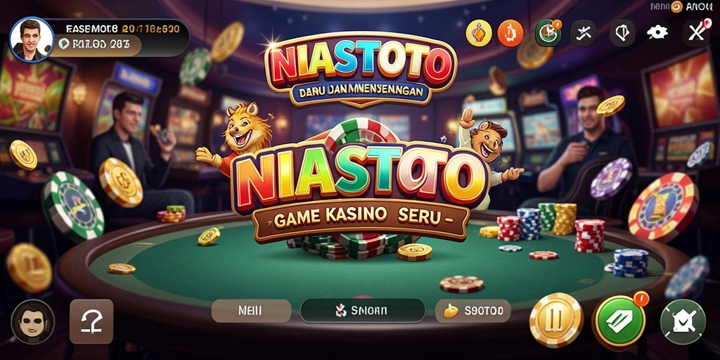 Tampilan gameplay seru di NIASTOTO dengan berbagai pilihan permainan kasino.
