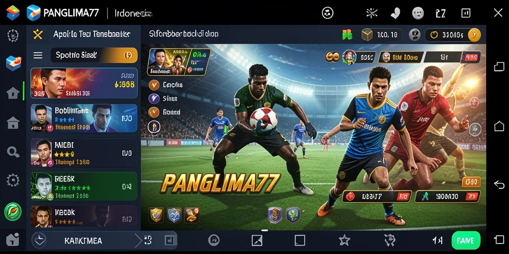 Screenshot utama PANGLIMA77 menunjukkan antarmuka sportsbook yang menarik dan informatif.