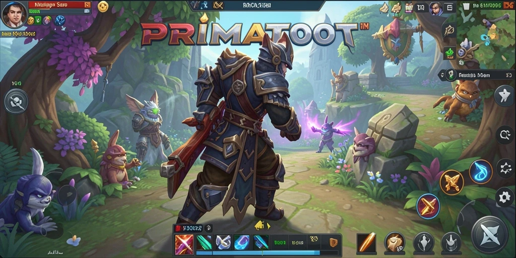 Tampilan gameplay menarik dari PRIMATOTO dengan aksi seru di dunia MMORPG.