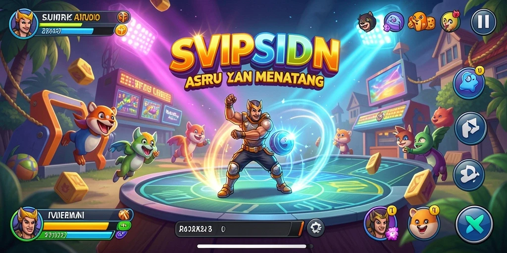 Tampilan gameplay menarik dari permainan arcade SVIPSIDN.