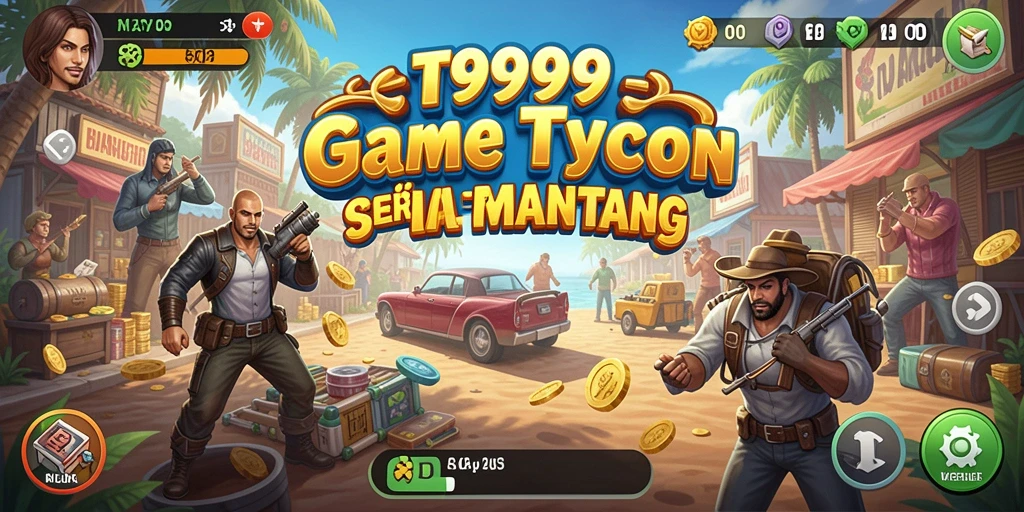 Tampilan gameplay Tycoon yang menarik dan interaktif di T9999.