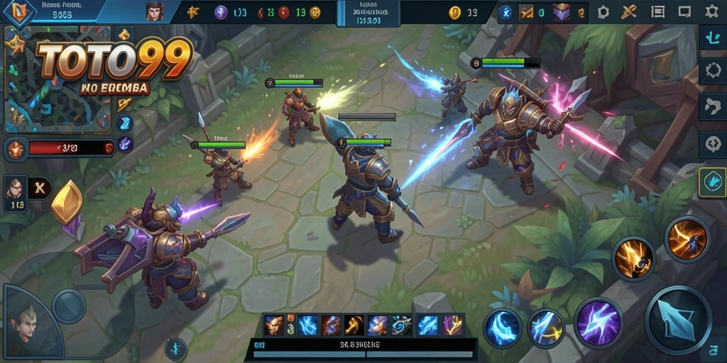 Gameplay TOTO99 menampilkan aksi seru di arena MOBA.